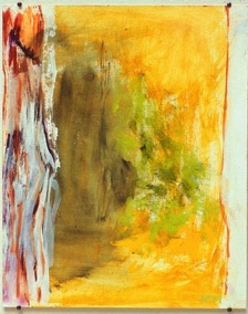 Antegning I, olje 2004, 27x22, foto Ola Røe Antegning I, olje 2004, 27x22, foto Ola Røe